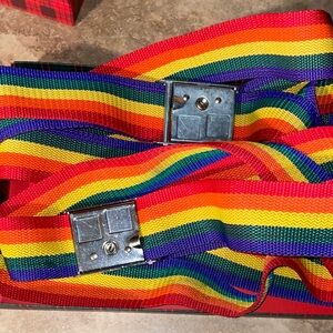 Source Unknown Rainbow Striped Belt